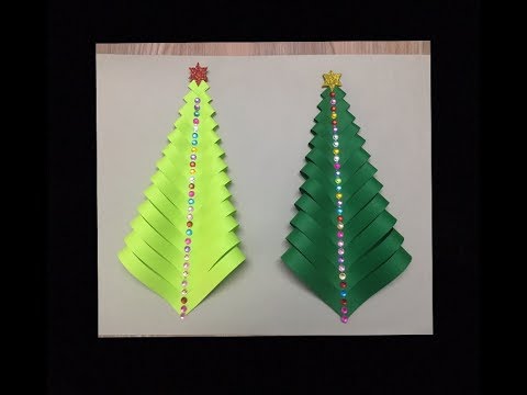 how-to-make-an-easy-paper-christmas-tree-|-diy-origami-christmas-crafts