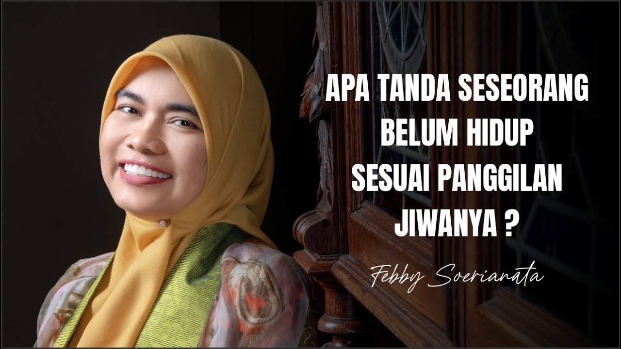 apa tanda seseorang belum hidup sesuai panggilan jiwanya ?