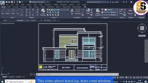 AUTOCAD LISP | HOW TO CREATE AUTO WINDOWS IN AUTOCAD WITH AUTOLISP. 