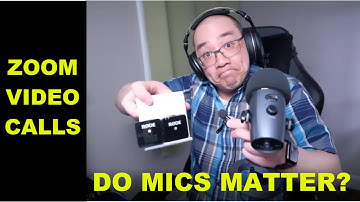 Zoom Video Calls: Do expensive microphones make a difference?