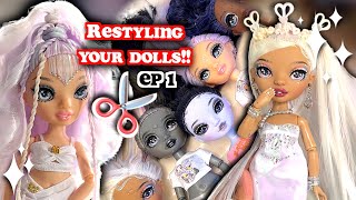 Restyling My Subscribers’/Followers’ Dolls! 🌈| EPISODE 1