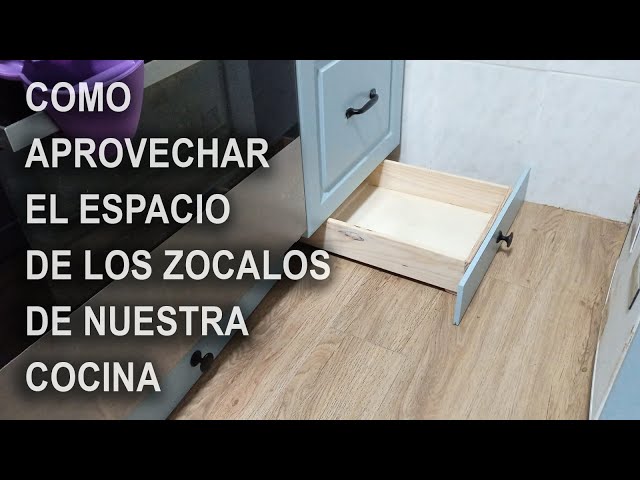 Kit de cajón para zócalo de cocina extraíble oculto sobre ruedas 