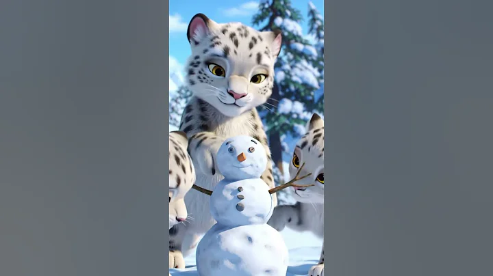 Video 9809721: baby snow leopard, snow leopard playing, cat