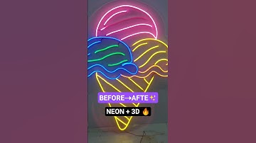 Neon Light Effect 💫 😱😱 - Elements Prints #viral #art #shortvideos #shorts #neon #trending #viral