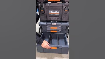 video Courtesy @Toolwife  Ridgid Pro Gear 2.0 XL 3-drawer rolling tool box. #shorts