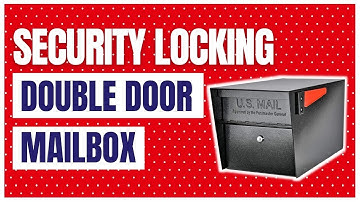 Mail Boss 7536 Street Safe Latitude Security Locking Double Door Mailbox