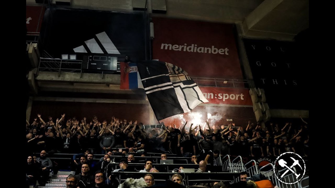 Гробари на КК Партизан - Олимпијакос 14.01.2025.