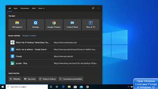 How to Open Windows Command Prompt in Windows 10