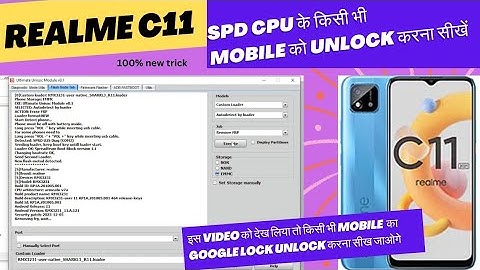 realme c11 2021 (rmx3231) frp lock remove by umt || google account remove by umt