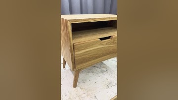 This Drawer Fits Too Satisfyingly - DIY Mid Century Nightstand