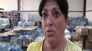 Entrega de agua en San Ramón