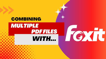 Using FoxIt PDF Editor to Combine Multiple PDFs
