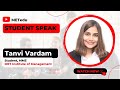 Students Speak | Tanvi Vardam | MET Institute of Management | Mumbai