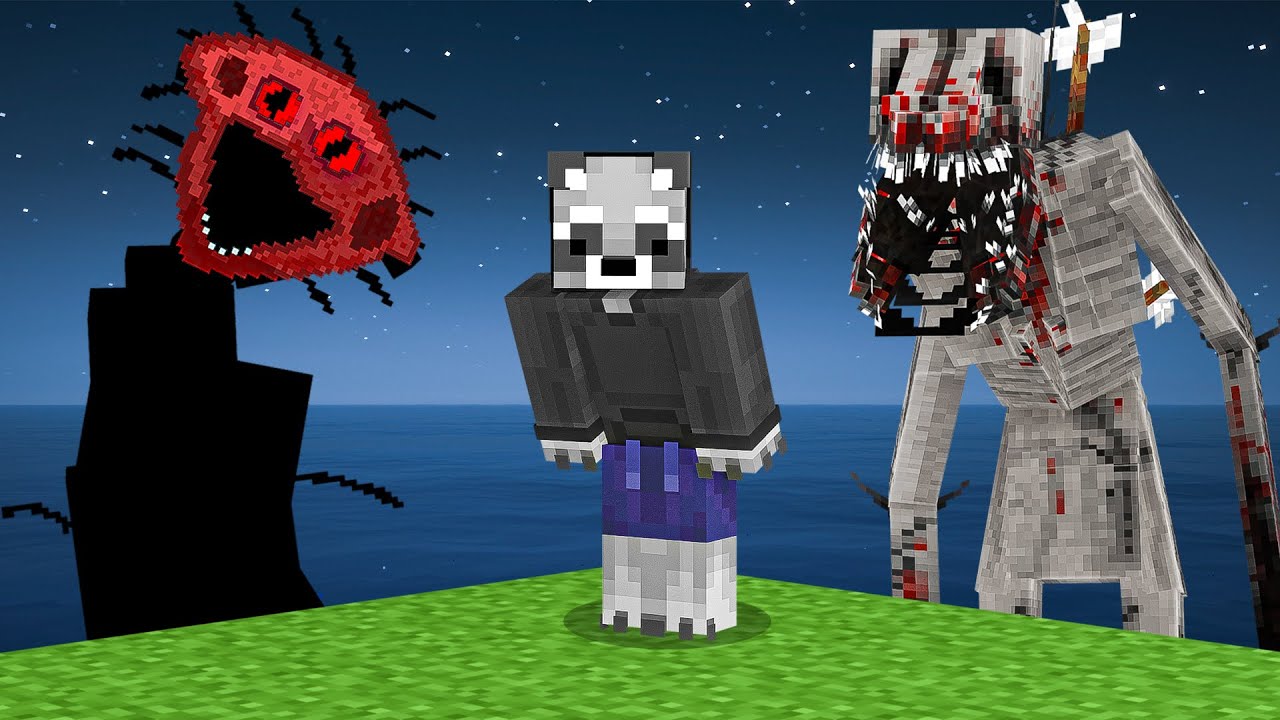 Sobreviví a Todos los Mods de Terror en una Isla Desierta en Minecraft