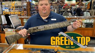 Travis Introduces The New Green Top Exclusive Browning A5 Shotgun with 24' Mossy Oak Bottomland Camo