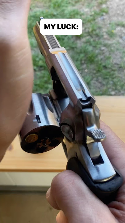 RUSSIAN ROULETTE TEST YOUR LUCK🔥#russian #roulette #gun #revolver #reshoot