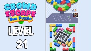 Crowd Escape Level 21 Wallthrough Solution | Crowd Escape: Bus Puzzle Level 21 Answer