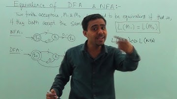 Tutorial 23 : Equivalence of DFA and NFA in Hindi by Prateek Jain