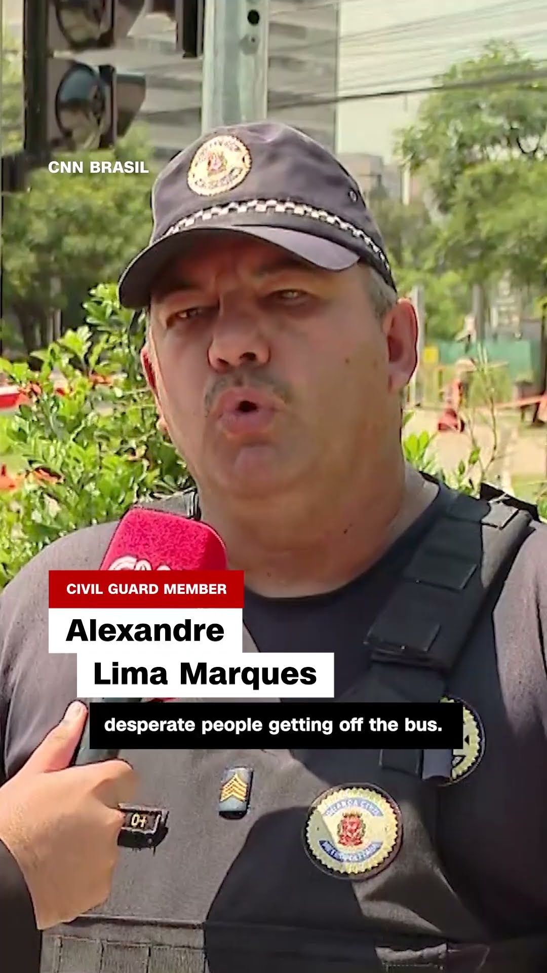 Small plane crashes onto busy street in Brazil, colliding with bus