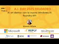 AI on device con le nuove Windows AI foundry API