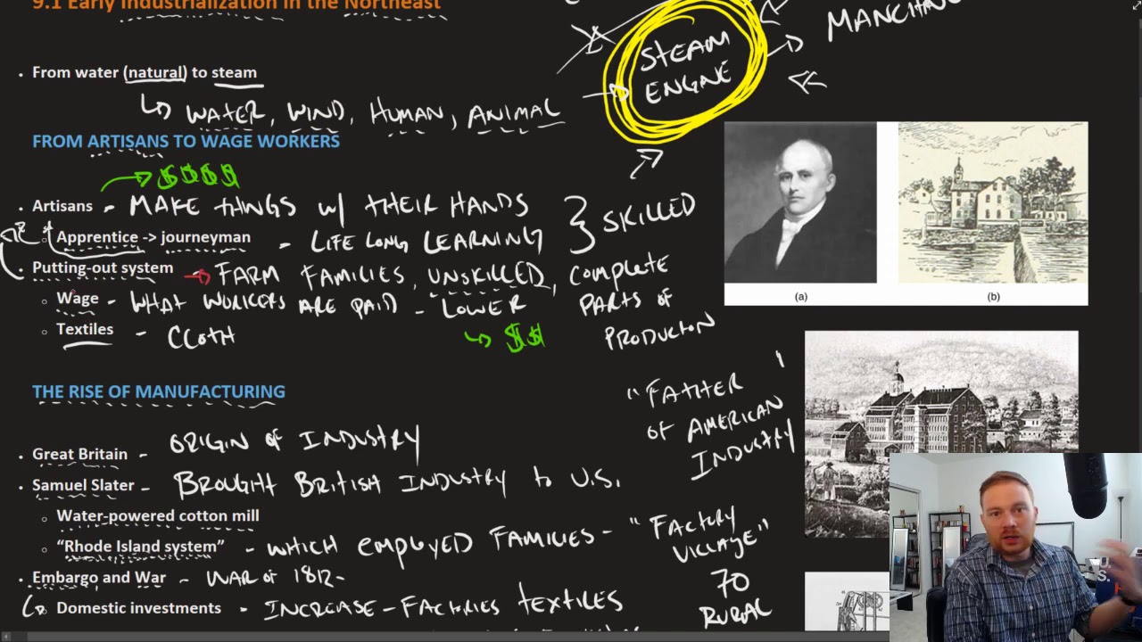 Openstax U.S. History - 9.1 Early Industrialization in the Northeast