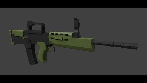 Speed Modelling a SA80 A2 In Blender (Mini-Update)
