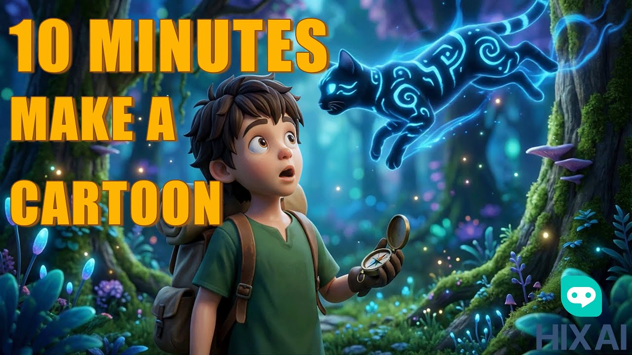 Generate an animated cartoon in just 10 minutes! | HIX.AI Video Agent Generator Tutorial