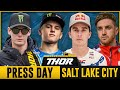 2024 salt lake city supercross  press day ft deegan lawrence more