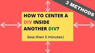 How to center a div inside another div both horizontally and vertically?