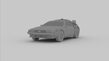 Delorean 3D model