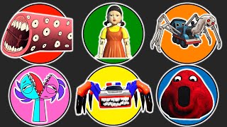 Monster Vs Train Eater, Boneka Squid Game, Thomas Lipan, Semi Hemi Sprunki, Police Car Eater, Pou