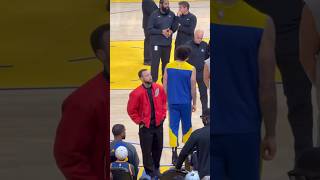Steph curry court side Chase center warrior