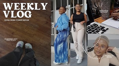 Uni diaries ep1🥂📚: Attending Lectures + Doing Practicals| final year social work