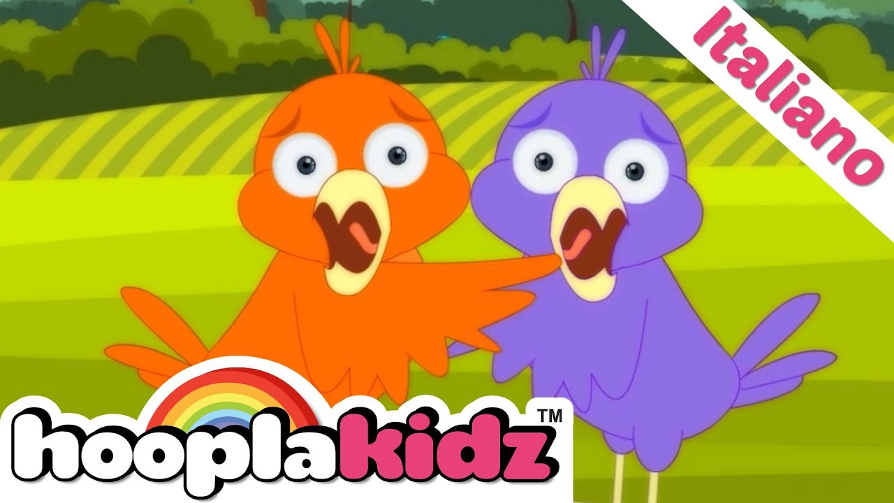 ⁣Tweedledum e Tweedledee | Il vivaio di canti di uccelli fa rima per bambini | HooplaKidz Italiano