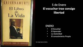 Meditaciones diarias con Krishnamurti - 5 de Enero