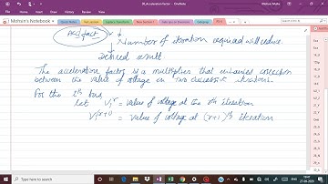 PS ll 30 Acceleration factor for GS method