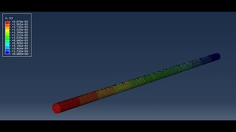 Rod Extension 3D Model FEA with Abaqus