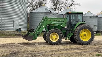 JD 7810 MFWD tractor with JD 840 SL loader, Selling: April 16, 2026 @fraserauction.com