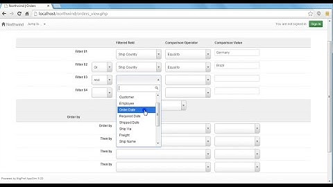 Performing advanced search queries in AppGini using filters