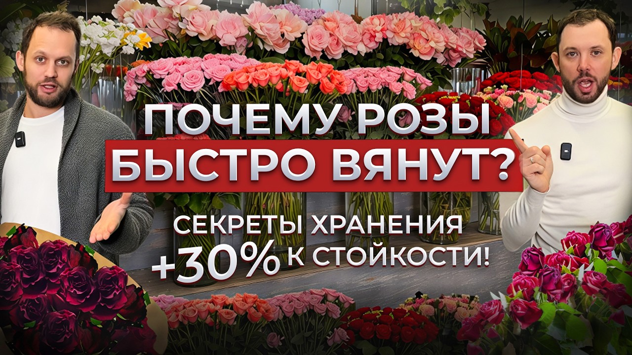 🌹СЕКРЕТ СТОЙКОСТИ РОЗ РАСКРЫТ! Как продлить жизнь цветам? ВАЖНЫЕ ОТЛИЧИЯ: сухое хранение vs вода!