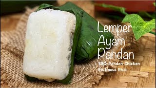 BBQ Chicken Glutinous Rice | Lemper Ayam Pandan | Glutinous Rice Recipe |Chicken Floss Sticky Rice