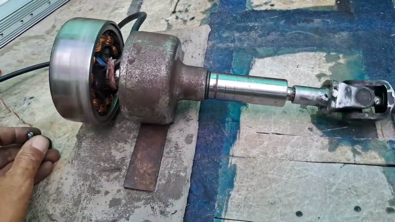 barco com motor caseiro