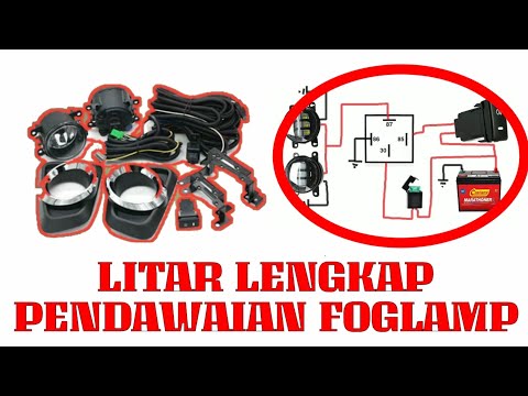 Cara Memasang Fog Lamp Kereta | Litar Lengkap | #Projek62 | Lihat Description