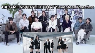 Seventeen 'Reaction to Baby Monster "LIKE THAT"