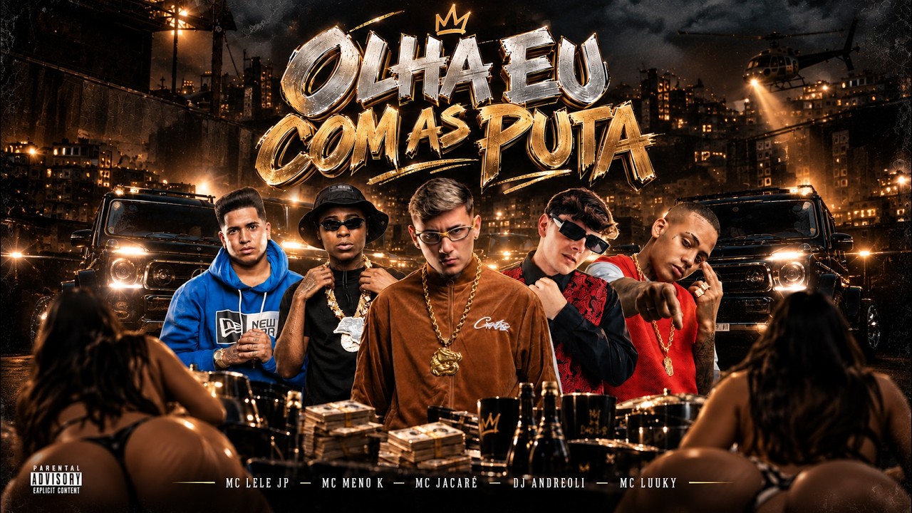 OLHA EU COM AS PUTA (Clipe Oficial) -  MC JACARÉ, MC Lele JP, MC Meno K, MC Luuky, DJ Andreoli
