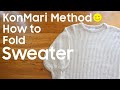 KonMari Method How to fold Sweater  -English edition-