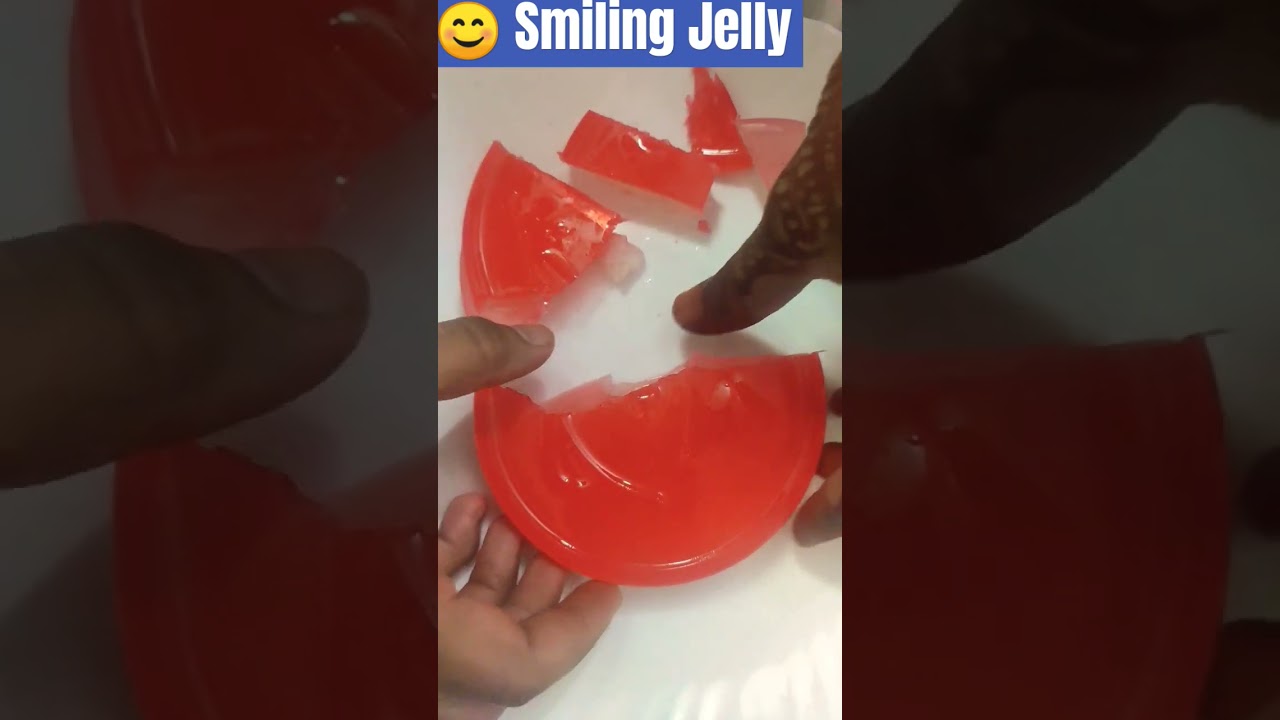 Smiling 😊 Red ♥️ Jelly Cake #shorts #cake