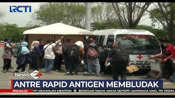 Antre Rapid Test Antigen di Terminal 1 Bandara Juanda Membludak - SIP 22/12
