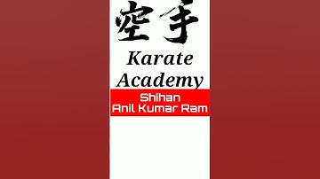 Online Karate Training Academy | Shihan Anil Kumar Ram | Kolkata