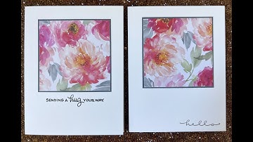 Cards using Floral Paper Pad  from my Michael’s  Haul